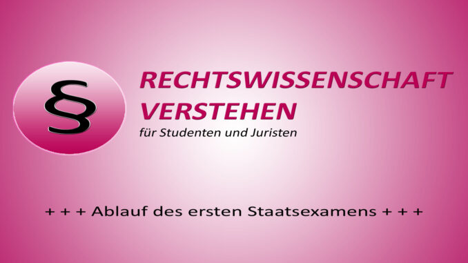 Ablauf des ersten Staatsexamens Ablauf des ersten Staatsexamens | Rechtswissenschaft Blog