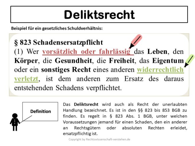 Deliktsrecht - Was ist Deliktsrecht? | Wirtschaftsprivatrecht für Nichtjuristen